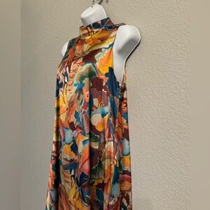 Nicole Miller New York Multicolor Maxi Dress S